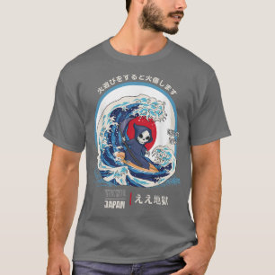 Japanischer Grim-Sensenmann Tokyo Streetwear Surf T-Shirt