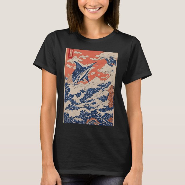 Japanischer Großer Fisch T-Shirt (Vorderseite)