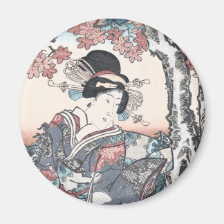 Japanischer Herbst Ukiyo-e Momijigari kein Magnet
