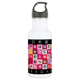 Japanischer Hiragana-Tisch Edelstahlflasche