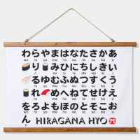 Japanischer Hiragana-Tisch (Sushi)