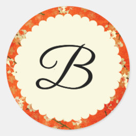 Japanischer Hochzeitsticker Runder Aufkleber