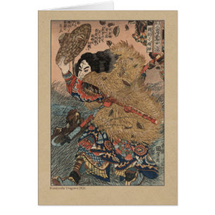 Japanischer Holzschnitt durch Kuniyoshi Utagawa