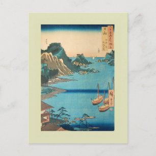 Japanischer Holzschnitt Postkarte