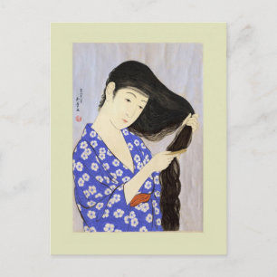 Japanischer Holzschnitt Postkarte