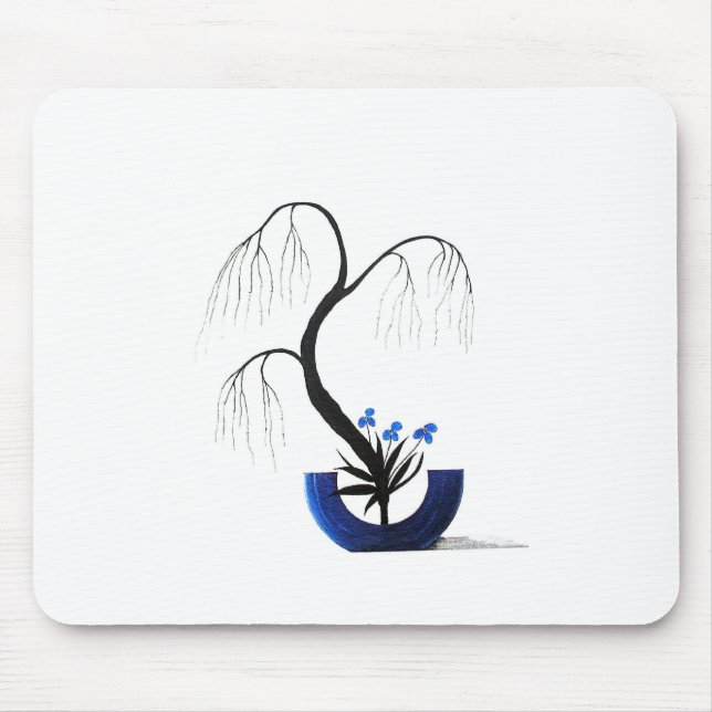 Japanischer Ikebana Shoka Stil Mousepad (Vorne)