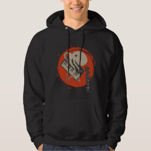 Japanischer Kalligrafie-Analogsynthesizer Octopus Hoodie