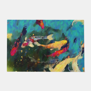 Japanischer Karpfen Door Mat Fußmatte