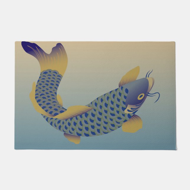 Japanischer Karpfen Fußmatte (Vorderseite)