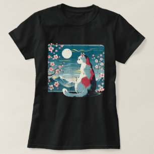 Japanischer Katzenberg Sakura Cherry Blossom T-Shirt
