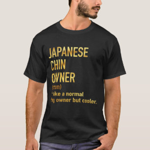 japanischer Kininbesitzer wie ein normaler Hundebe T-Shirt