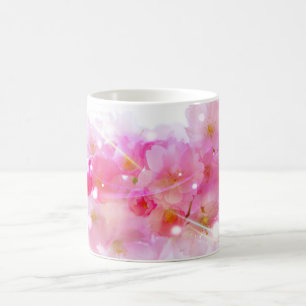 Japanischer Kirschbaum mit pastellrosa Blüten Kaffeetasse