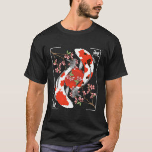 Japanischer Koi Carp Fisch Nishikigoi Ästhetische T-Shirt