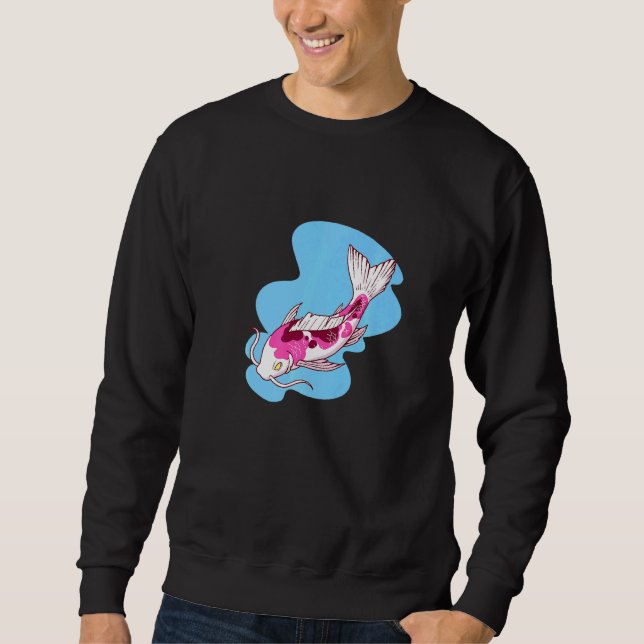 Japanischer Koi Fisch 123456 Sweatshirt (Vorderseite)