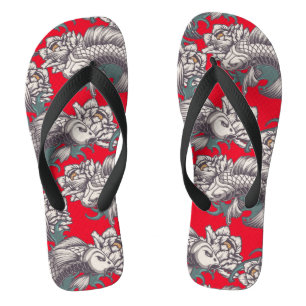 Japanischer Koi-Fisch-Flip-Flops Flip Flops