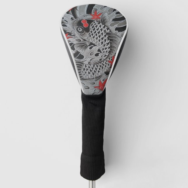 Japanischer Koi Fisch Golf Headcover (Vorderseite)