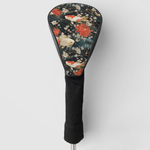 Japanischer Koi Fisch Nahtloses Muster Golf Headcover
