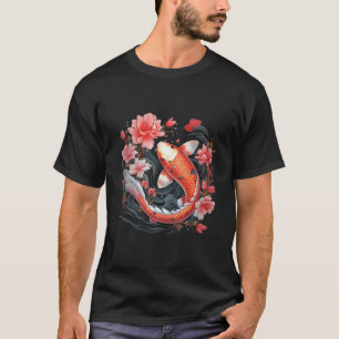 Japanischer Koi-Fisch Nishikigoi-Fisch Schwarzes B T-Shirt