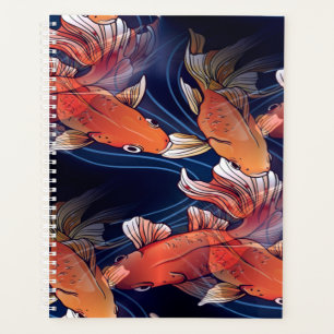 Japanischer Koi Fisch Planer