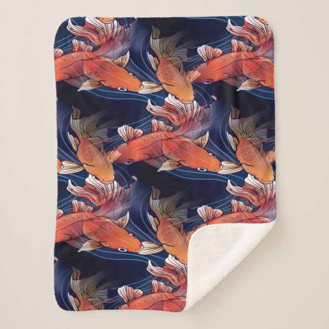 Japanischer Koi Fisch Sherpadecke (Vorderseite)