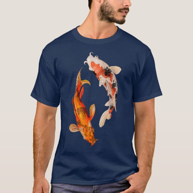 Japanischer Koi Fisch T-Shirt (Vorderseite)