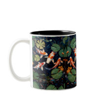 Japanischer Koi-Fisch-Teich-Becher