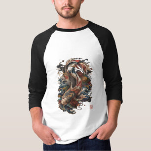 Japanischer Koi-Fisch Traditionelle japanische T T-Shirt