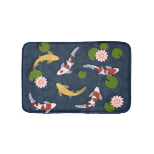 Japanischer Koi-Fischteich Badematte