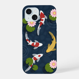 Japanischer Koi-Fischteich iPhone 15 Hülle