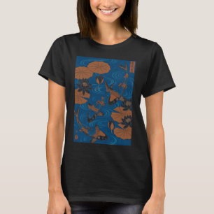 Japanischer Koi-Fischteich Ukiyo-e-Kunst - Traditi T-Shirt