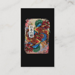 Japanischer Koi Fish Art Fish Bauer Aquakultur Visitenkarte