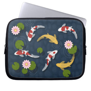 Japanischer Koi Fish Pond 2 Laptopschutzhülle