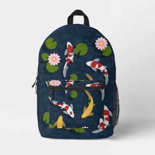 Japanischer Koi Fish Pond Bedruckter Rucksack