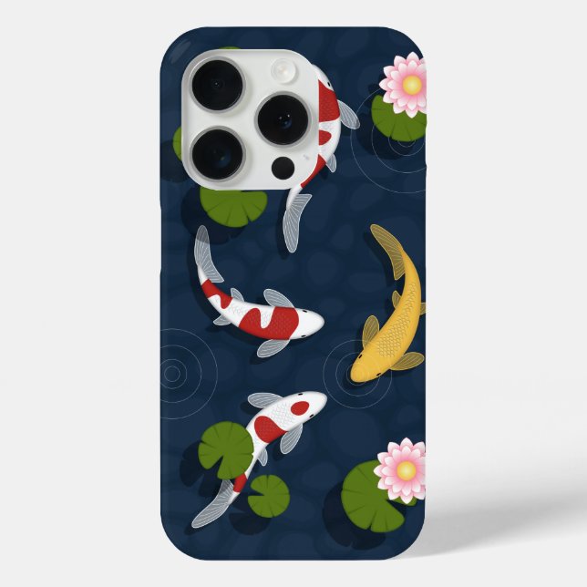 Japanischer Koi Fish Pond Case-Mate iPhone Hülle (Rückseite)