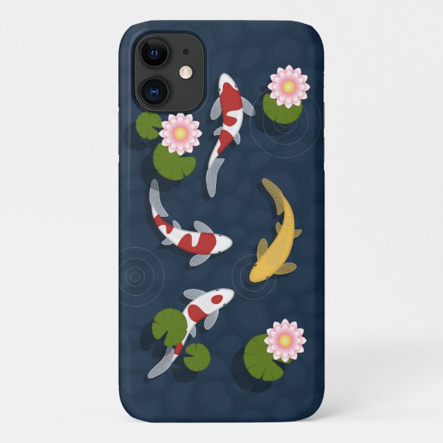 Japanischer Koi Fish Pond Case-Mate iPhone Hülle (Rückseite)