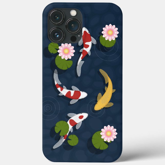 Japanischer Koi Fish Pond Case-Mate iPhone Hülle (Rückseite)