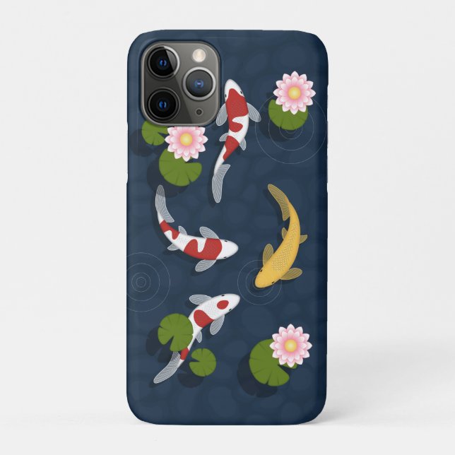 Japanischer Koi Fish Pond Case-Mate iPhone Hülle (Rückseite)