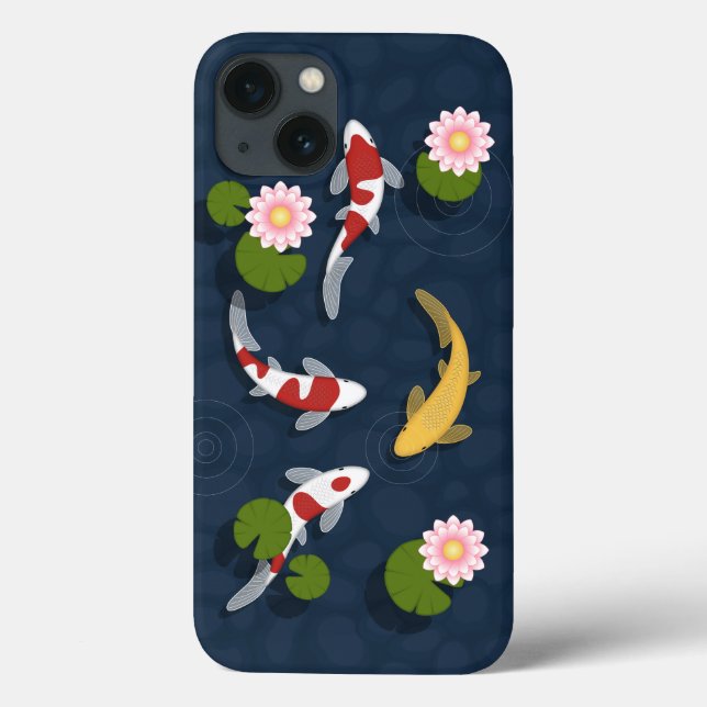 Japanischer Koi Fish Pond Case-Mate iPhone Hülle (Rückseite)