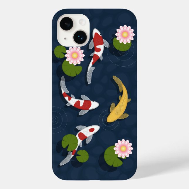 Japanischer Koi Fish Pond Case-Mate iPhone Hülle (Rückseite)