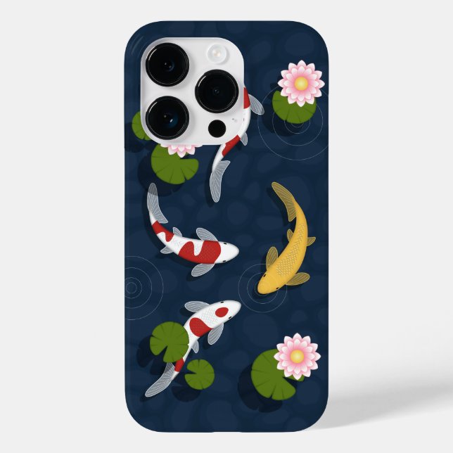 Japanischer Koi Fish Pond Case-Mate iPhone Hülle (Rückseite)