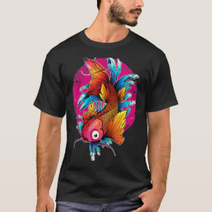 Japanischer Koi-Karpfenfisch Nishikigoi-Design T-Shirt