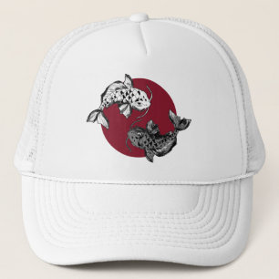 Japanischer Koi-Karpfenkreis Truckerkappe