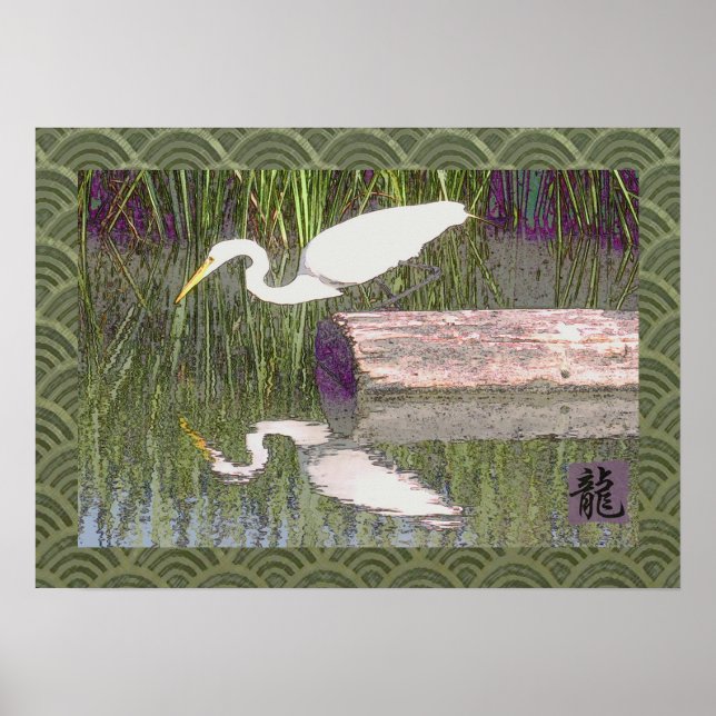 Japanischer Kranich Poster (Vorne)
