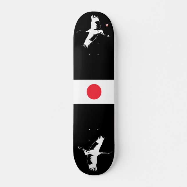 Japanischer Kranich Skateboard (Vorne)
