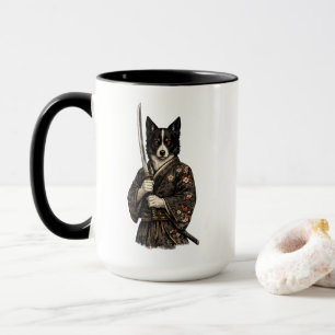 Japanischer Kriegerhund Fantasy Art Kaffeetasse