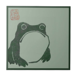 Japanischer Kunst ukiyo Frosch Fliese