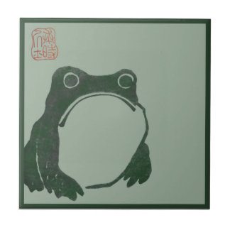 Japanischer Kunst ukiyo Frosch Fliese