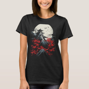 Japanischer Kunstberg Fuji Japan Liebhaber Sakura T-Shirt