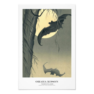 Japanischer Kunstdruck – Ohara Koson – Fledermäuse Fotodruck