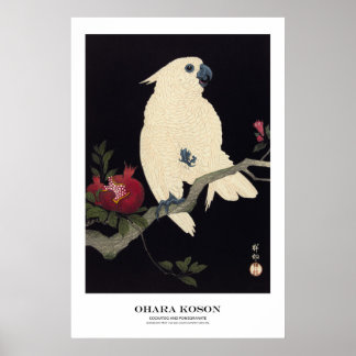 Japanischer Kunstdruck – Ohara Koson – Kakadu Poster